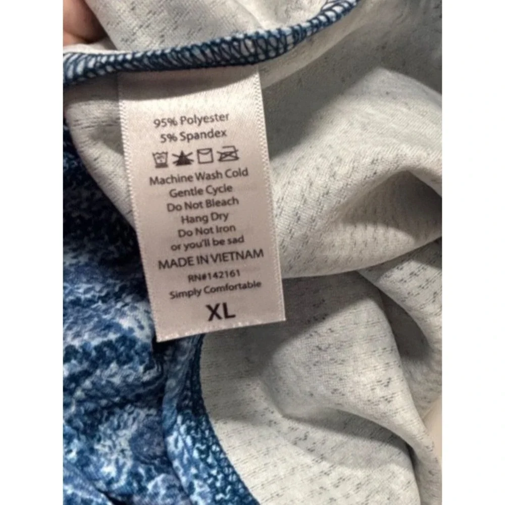 LuLaRoe Womens Skirt Size XL Cassie Blue‎ Cable Knit Print Straight Pencil NWT